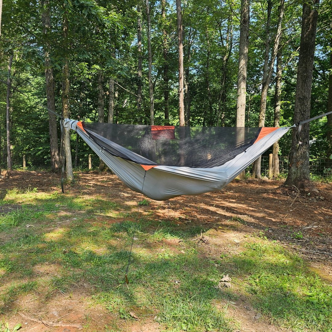 REM Hammock – 11' Camping Hammock with Bug Net, Cinch Buckles, Ridgeline Organizer, Underquilt Clips & Hanging High Hugger Straps - Hanging High Hammocks
