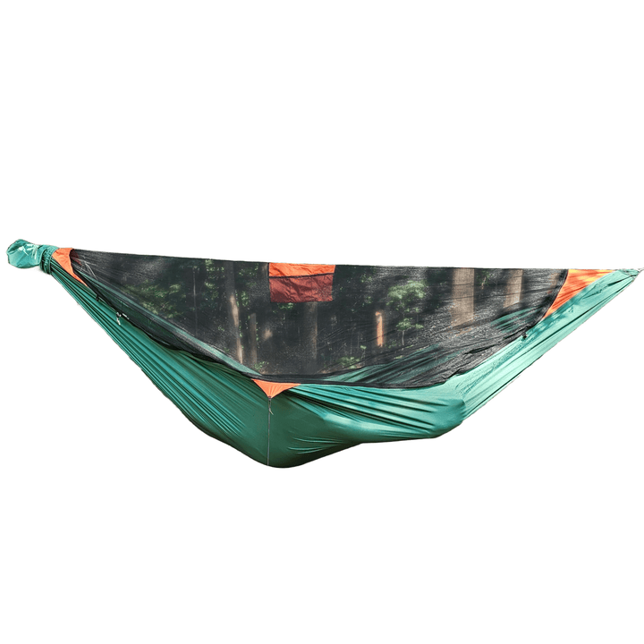 REM Hammock – 11' Camping Hammock with Bug Net, Cinch Buckles, Ridgeline Organizer, Underquilt Clips & Hanging High Hugger Straps - Hanging High Hammocks