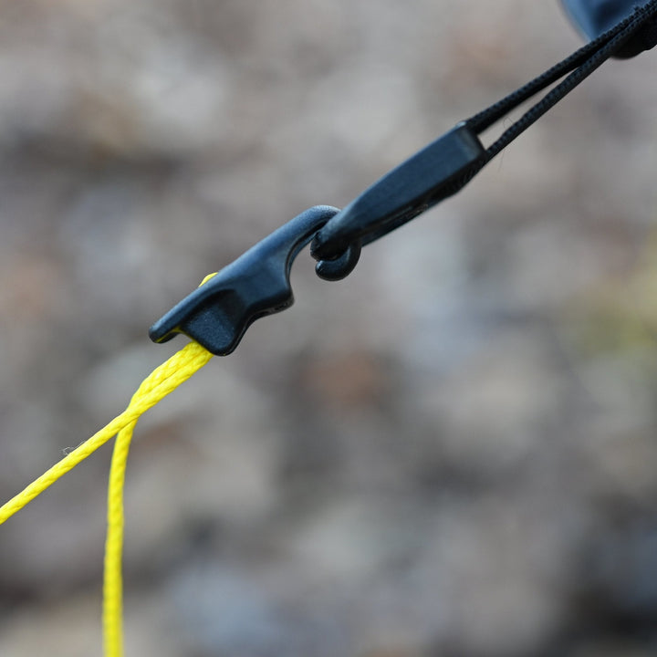 Tarp Tie Outs - Quick, easy and lightweight hammock tarp guy lines with tensioner for hammock camping - Hanging High Hammocks