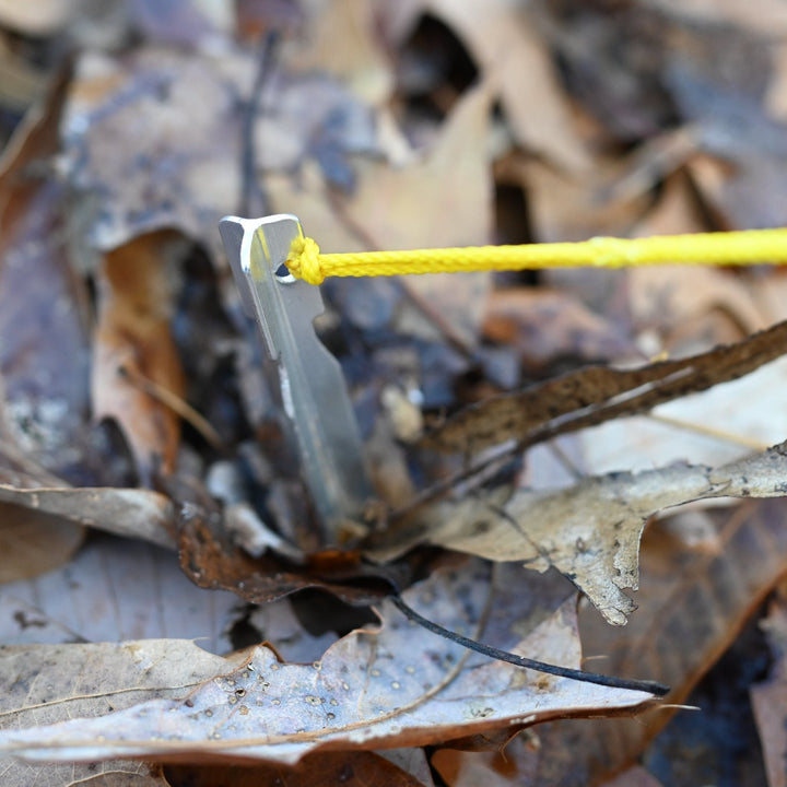 Tarp Tie Outs - Quick, easy and lightweight hammock tarp guy lines with tensioner for hammock camping - Hanging High Hammocks