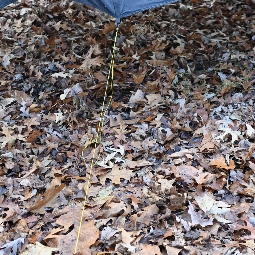 Tarp Tie Outs - Quick, easy and lightweight hammock tarp guy lines with tensioner for hammock camping - Hanging High Hammocks