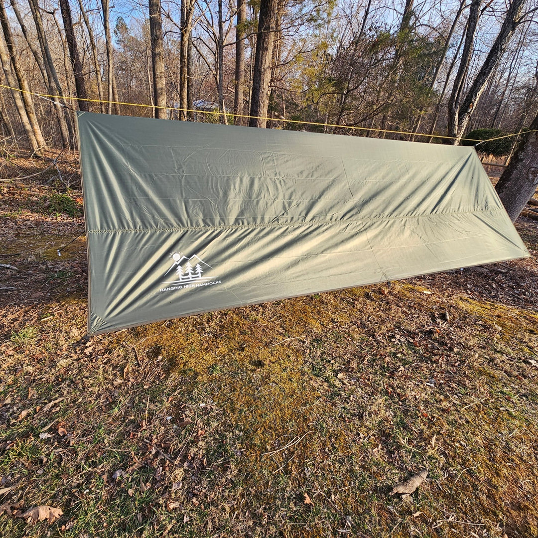 The Canopy - 11 Foot Hammock Tarp - Waterproof and great coverage for hammock camping - Hanging High Hammocks