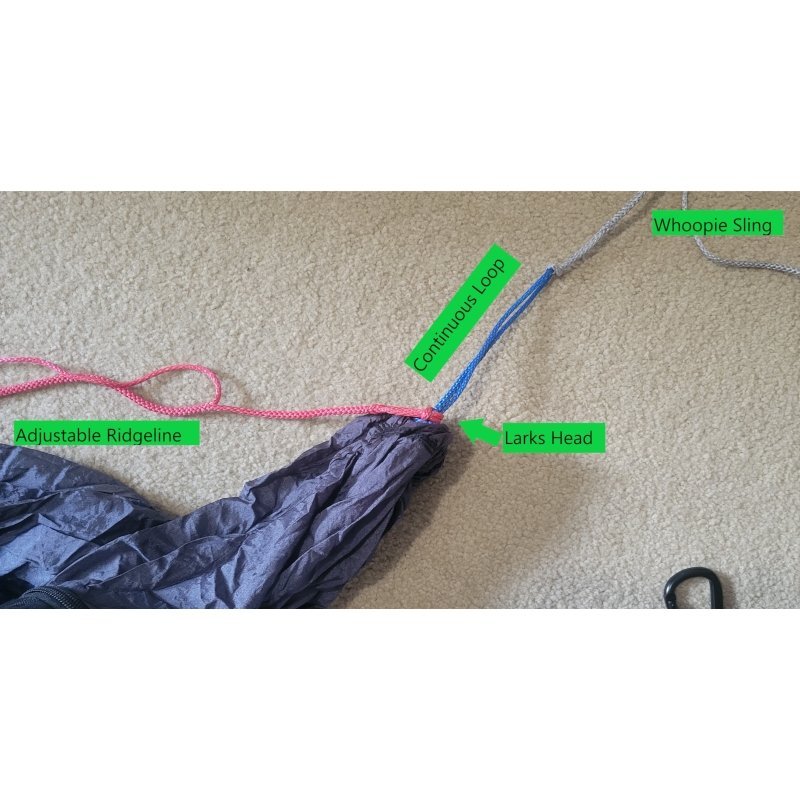 Continuous loops (Pair) - Hammock suspension for hammock camping - Hanging High Hammocks