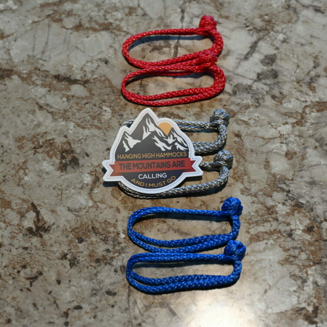 Hammock Soft Shackles (Pair) for Hammock Camping - Hanging High Hammocks