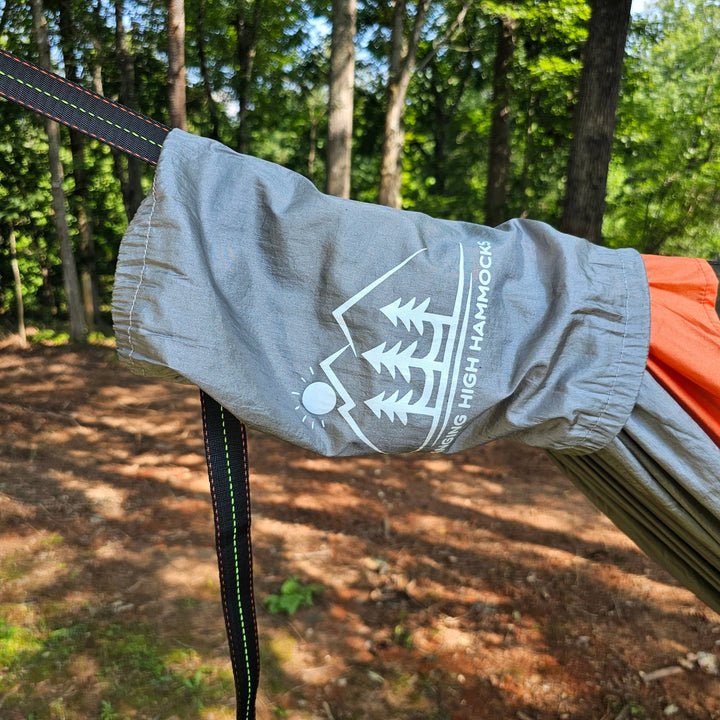 REM Hammock – 11' Camping Hammock with Bug Net, Cinch Buckles, Ridgeline Organizer, Underquilt Clips & Hanging High Hugger Straps - Hanging High Hammocks