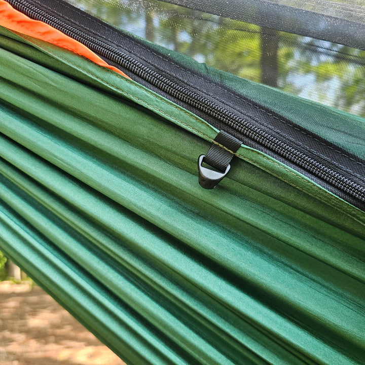 REM Hammock – 11' Camping Hammock with Bug Net, Cinch Buckles, Ridgeline Organizer, Underquilt Clips & Hanging High Hugger Straps - Hanging High Hammocks