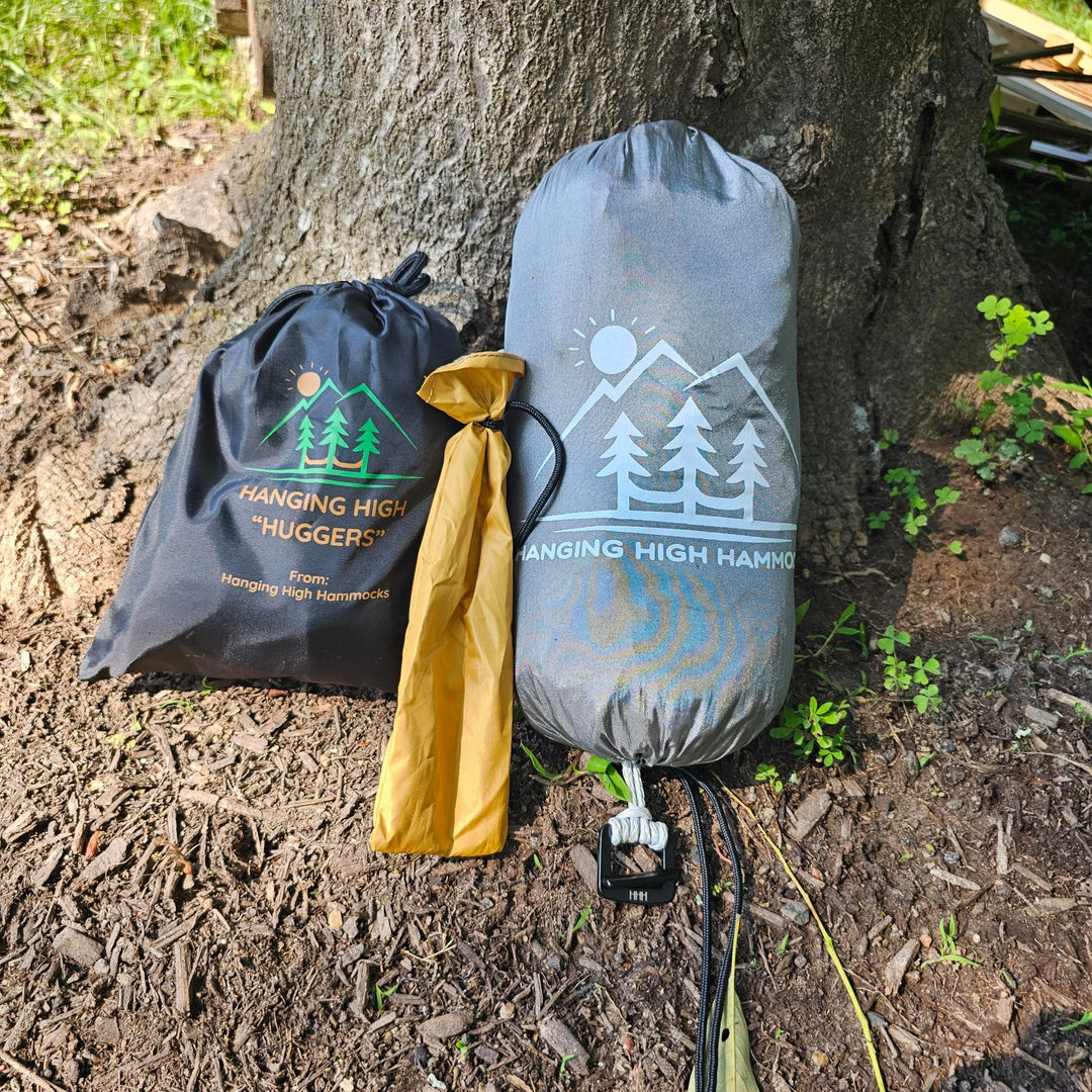REM Hammock – 11' Camping Hammock with Bug Net, Cinch Buckles, Ridgeline Organizer, Underquilt Clips & Hanging High Hugger Straps - Hanging High Hammocks