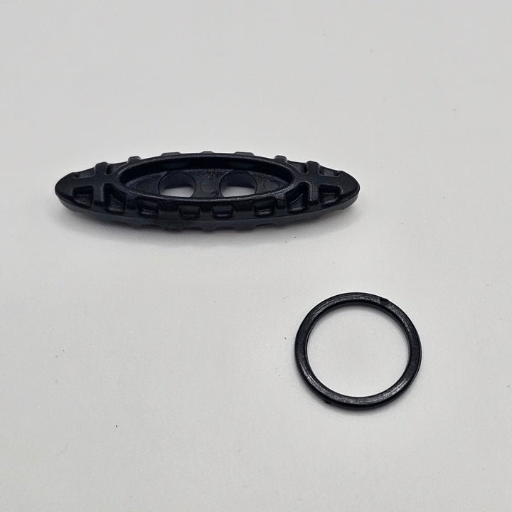 Tac Toggle Tarp Tensioner – Toggle & Ring Pair for Ultralight Ridgelines - Hanging High Hammocks