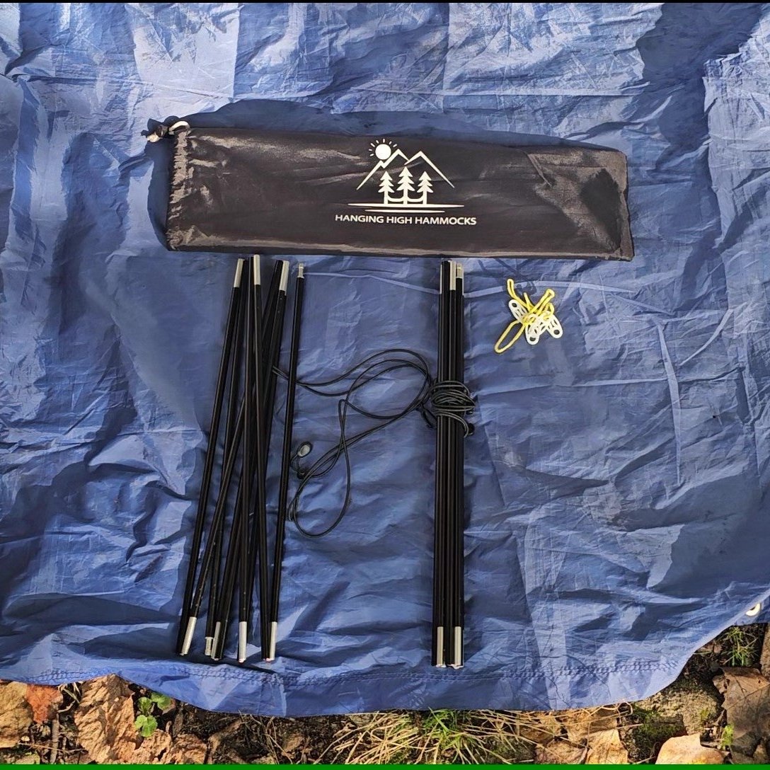 tarp continuous ridgeline Tarp Upgrade Kit - Internal Pole Mod - Snakeskins - Continuous Ridgeline - & Tie-Outs - Black/0 - Hammock Camping Shop