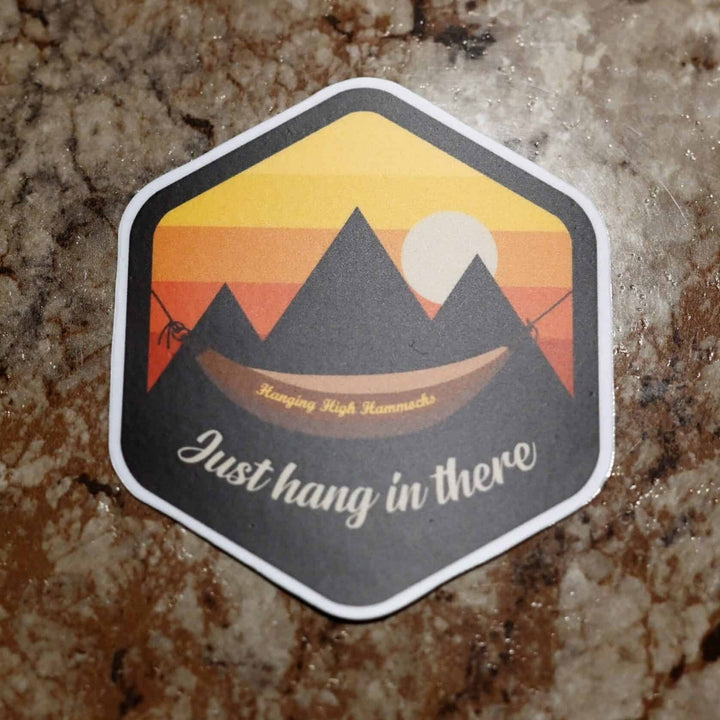 Just Hang In There Sticker - Hanging High Hammocks