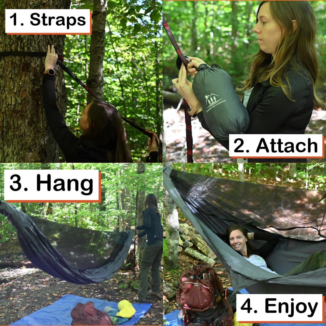 REM Hammock with everything you need to Hammock Camping - Hanging High Hammocks