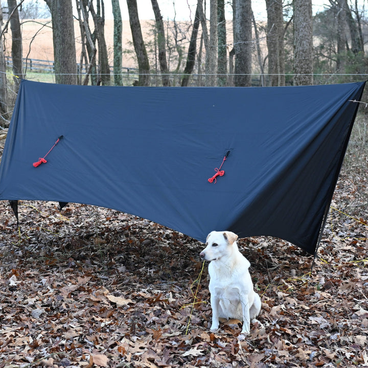 Tarp Tie Outs- Quick, easy and lightweight hammock tarp guy lines with tensioner - Hanging High Hammocks